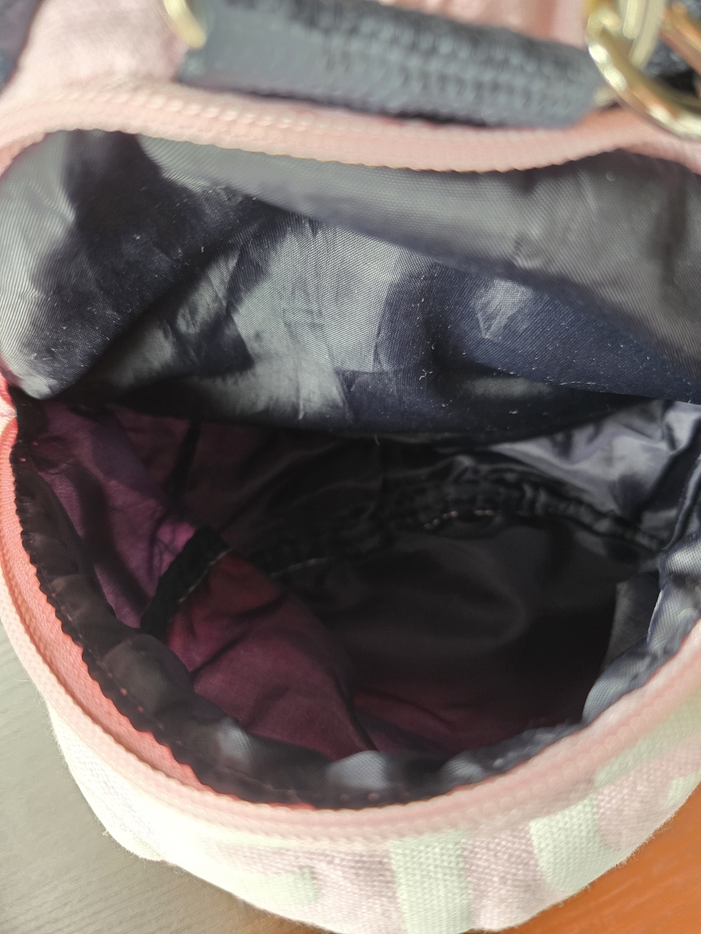 Tommy Hilfiger Pink & Navy Mini Duffel Bag - Picture 11 of 13